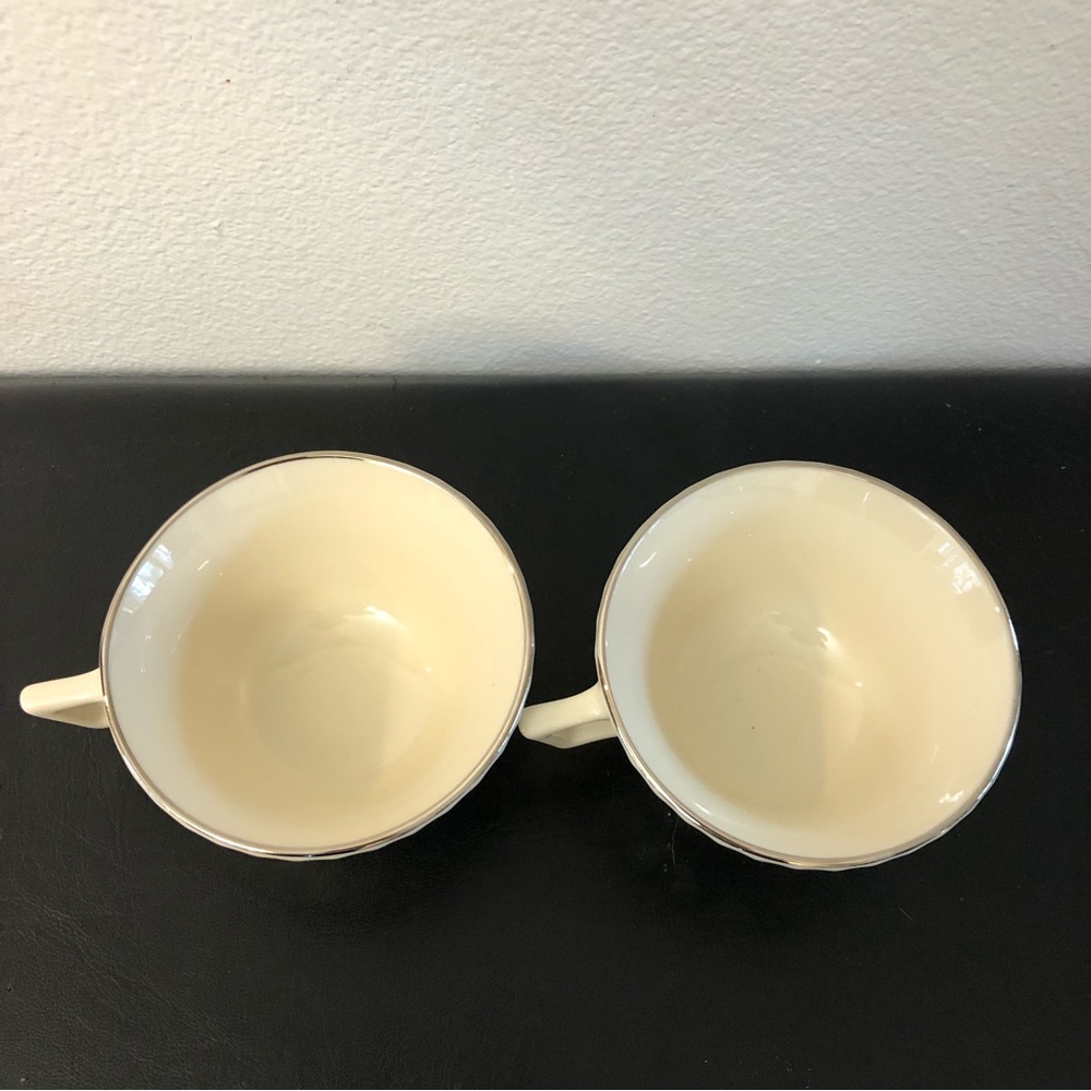 Vintage Lenox Colonnade Platinum teacups in Excellent condition - Picture 7 of 12